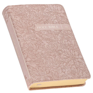KJV Bible Compact Faux Leather, Pink 2025