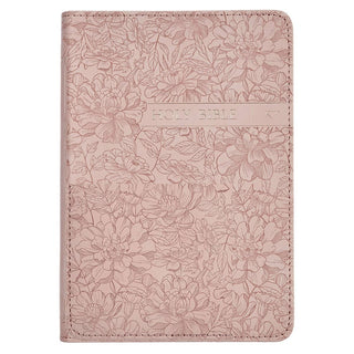 KJV Bible Compact Faux Leather, Pink 2025