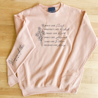 Women of the Bible Graphic Crewneck Sweater