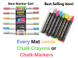 Dual Tip Metallic Chalk Markers Set of 6