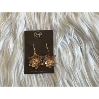 Filigree Bloom Flower Drop Earrings | RJ-20