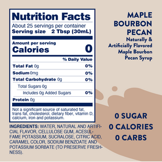 Sugar Free Maple Bourbon Pecan Syrup | Jordan’s Skinny Mixes