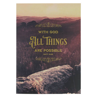 Notebook Bound | With God All Things are Possible | Matt. 19:26
