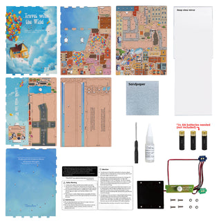 DIY Book Nook Kit | Travel with the Wind | HTQ126