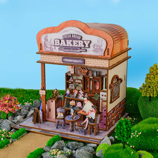 DIY Miniature House Kit: Fresh Bakery