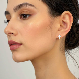 Tiny Faith Sparkle Studs | SS-12