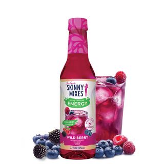 Sugar Free Wild Berry Energy Syrup | 375ml | Skinny Mixes