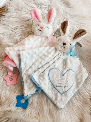 Somebunny Loves You™ Teething Lovey Blanket | PG-04