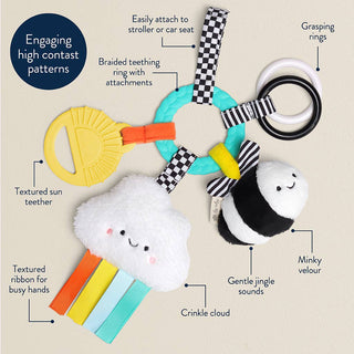 Bitzy Busy Ring™ Teething Activity Toy | Itzy Bitzy