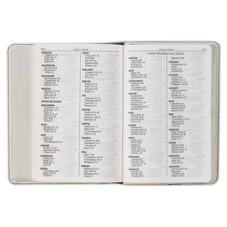 KJV Compact Bible Large Print | Faux Leather | White | CG-07