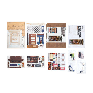 DIY Book Nook Kit: Paris Arcade Date with Dust Cover | Hands Craft | TGB10