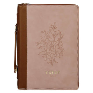 Bible Cover Fashion Pink/Brown Trust | Proverbs 3:5