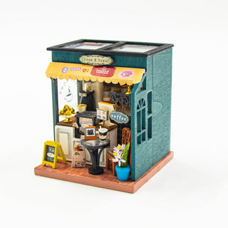 DIY Miniature House Kit: Cream & Sugar Café