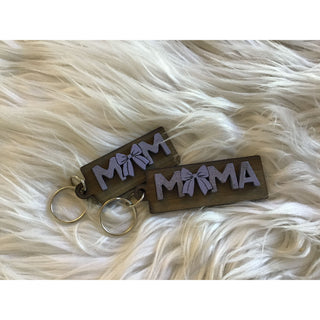 “Mom or Mama” Wooden Keychains | KT-321