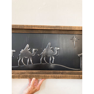 O Holy Night Framed Metal Nativity