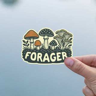 Forager | Waterproof Mushroom Sticker