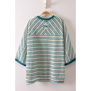 Sunlit Stripe Knit Top - VJ-10