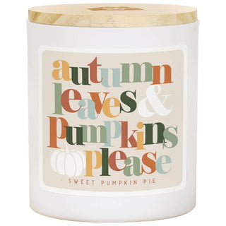 Autumn Leaves Colorful Soy Candle - American Made