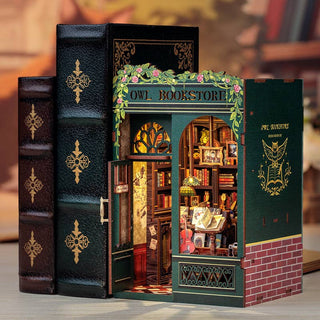 DIY Book Nook Kit |Owl Bookstore | HCB201