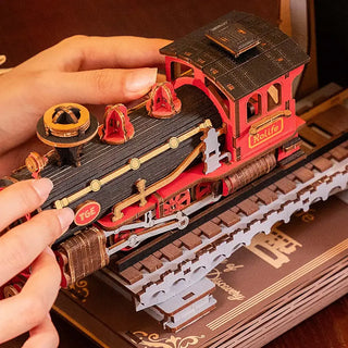 Century Train Rolife DIY Kit Booknook Wooden Puzzle