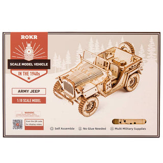 Rokr 3D Wooden Puzzle DIY Vehicle Model MC701 Assembly Toy