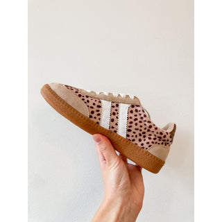 Corkys Footwear - Heads Up - Sand Mini Leopard Tennis Shoe