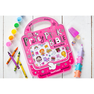 My Pretty Pink Bible Stories Carry-Along Activity Book