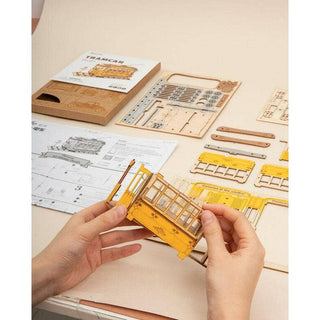 Rolife 3D Wooden Puzzle DIY Tramcar