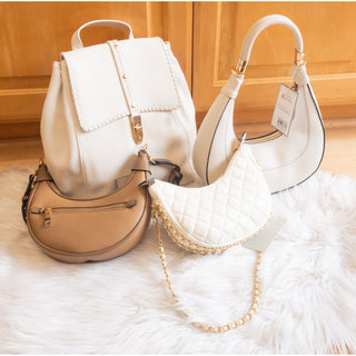 Crescent Shoulder Bag with Convertible Straps | Jen & Co.