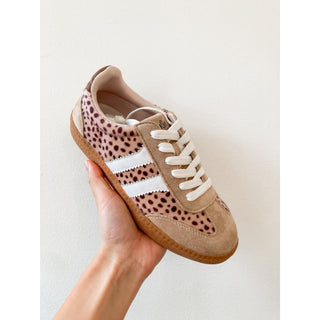Corkys Footwear - Heads Up - Sand Mini Leopard Tennis Shoe
