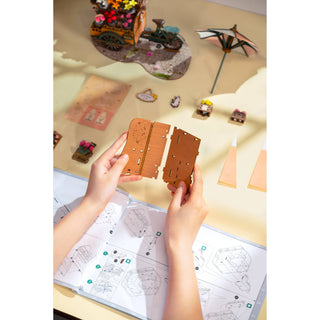 3D Wooden Puzzle: Blossom Cart