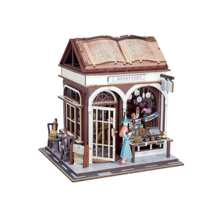 DIY Miniature House Kit | Bookstore | WOZ2003