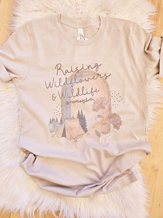 Raising Wildflowers & Wildlife Shirt Bella Canvas Tshirt