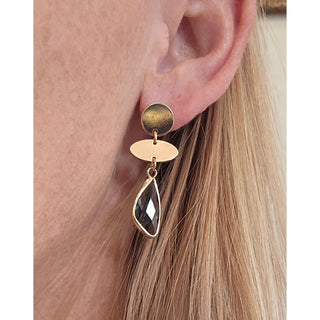 Rhodes Black Diamond Earring