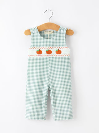 Online Exclusive | Pumpkin Embroidered Baby Boy Jon Jon