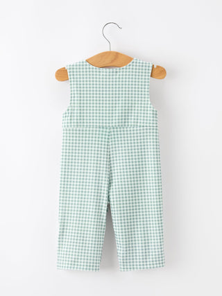 Online Exclusive | Pumpkin Embroidered Baby Boy Jon Jon