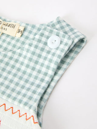 Online Exclusive | Pumpkin Embroidered Baby Boy Jon Jon