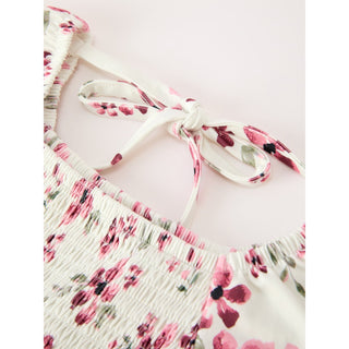 Floral Ruffle Girls Dress Puff Sleeve Party Dress l  Online Exclusive