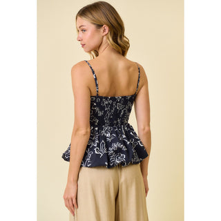 Indigo Petal Babydoll Cami | DR-19