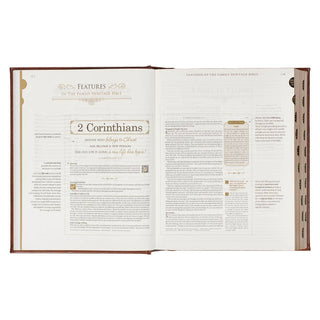 NLT, The Family Heritage Bible Hardcover, Brown