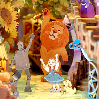 DIY Book Nook Kit: Dorothy's Journey w/ Dust Cover