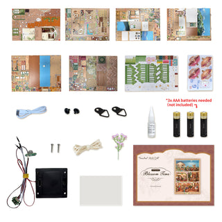 DIY 3D Puzzle Kit: Blossom Time w/ Dust Cover