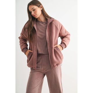 Alpine Fleece Zip Up Bomber Jacket MB-53