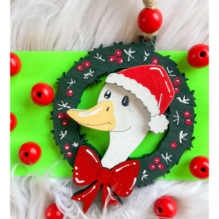 Christmas Duck | Wooden Ornament | Kt-128