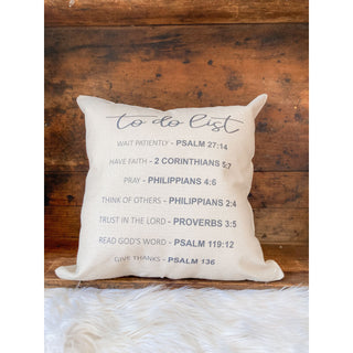 Scripture “To Do List” Pillow | KT-335