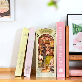 Book Nook Puzzle Kits for Adults - Falling Sakura