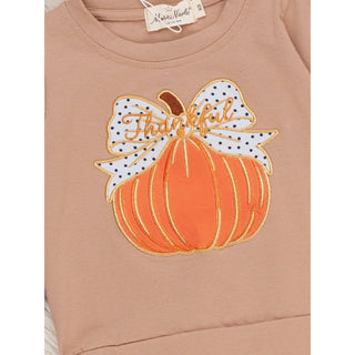 Polka Dots & Pumpkins Embroidered Bell Bottom Outfit MN-07
