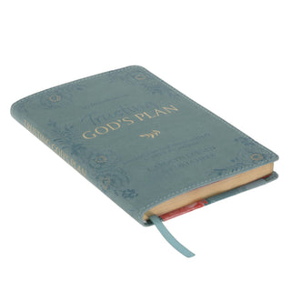 Trusting God's Plan – Teal Faux Leather 90-Day Devotional