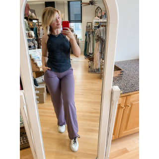 Straight Leg Yoga Pants mulberry RM -10