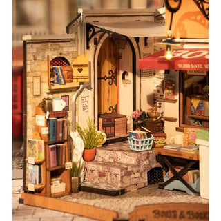 Corner Bookstore Rolife DIY Miniature House Kit